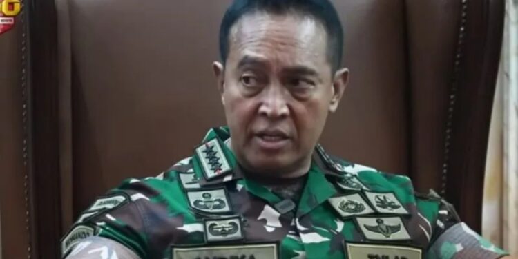 Tangkapan layar - Panglima TNI Jenderal TNI Andika Perkasa. (MASAPNEWS/ANT)