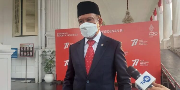 Menteri Pemuda dan Olahraga Zainudin Amali saat ditemui di kawasan Istana Merdeka, Jakarta, Senin (15/8/2022). (MASAPNEWS/ANT)