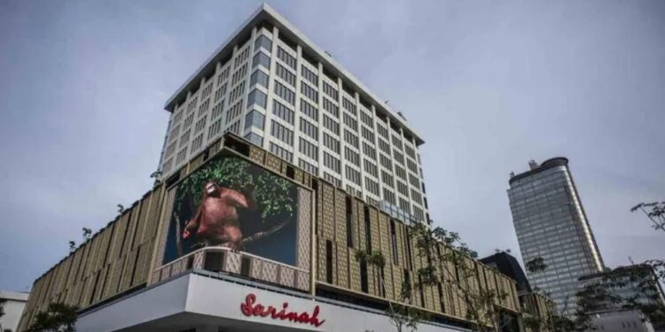Suasana Gedung Sarinah pascarenovasi di Jakarta, Sabtu (19/3/2022). (MASAPNEWS/ANT)