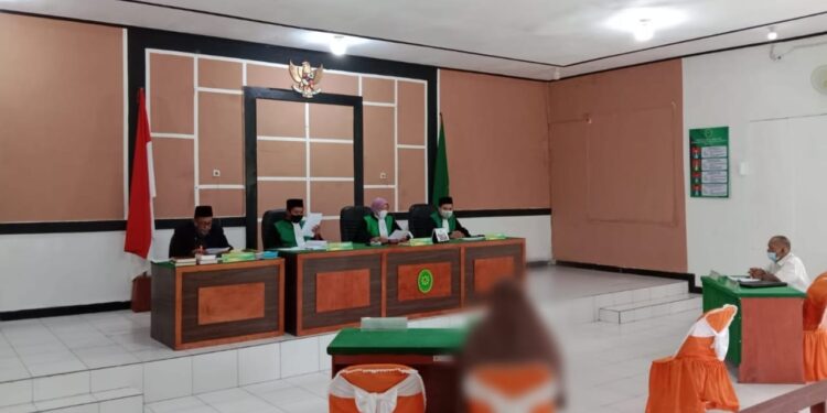 Kegiatan sidang perceraian di Pengadilan Agama Kuala Kurun Kabupaten Gumas, belum lama ini. (IST)