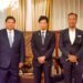 Menteri Perindustrian (Menperin) Agus Gumiwang Kartasasmita (kanan) mendampingi Menteri Koordinator Bidang Perekonomian (Menko Perekonomian) Airlangga Hartarto (kiri) melakukan pertemuan dengan Menteri METI Jepang Nishimura Yasutoshi. (MASAPNEWS/ANT/ HO Biro Humas Kementerian Perindustrian)