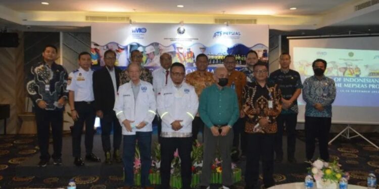 Direktorat Jenderal Perhubungan Laut menggelar kegiatan Pilot Launch Compliance Monitoring and Enforcement (CME) Marine Environment Protection of the South East Asian Seas (MEPSEAS) Project. (MASAPNEWS/ANT/HO-Ditjen Perhubungan Laut, Kementerian Perhubungan)