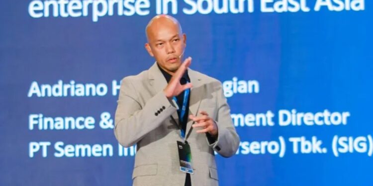Direktur Keuangan dan Manajemen Risiko SIG Andriano Hosny Panangian (MASAPNEWS/ANT/HO-SIG)
