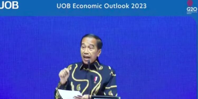 Tangkapan Layar - Presiden Joko Widodo menghadiri paparan ekonomi 2023 di Jakarta, Kamis (29/9/2022). (MASAPNEWS/ANT)