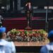 Presiden Joko Widodo (kedua kanan) selaku Inspektur Upacara memberikan hormat saat memimpin upacara Peringatan Hari Kesaktian Pancasila Tahun 2022 di Monumen Pancasila Sakti, Lubang Buaya, Jakarta Timur, Sabtu (1/10/2022). (MASAPNEWS/ANT)