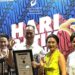 Menteri Perindustrian RI Agus Gumiwang Kartasasmita berfoto bersama para perwakilan dari Yayasan Batik Indonesia dalam penyelenggaraan Hari Batik Nasional di Senayan, Jakarta, Minggu (2/10/2022). (MASAPNEWS/ANT)
