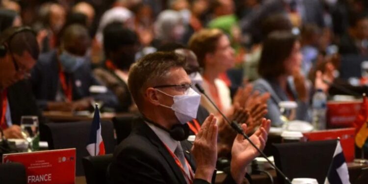 Delegasi menghadiri World Conference on Constitutional Justice (WCCJ) di kawasan The Nusa Dua, Bali. (MASAPNEWS/ANT)