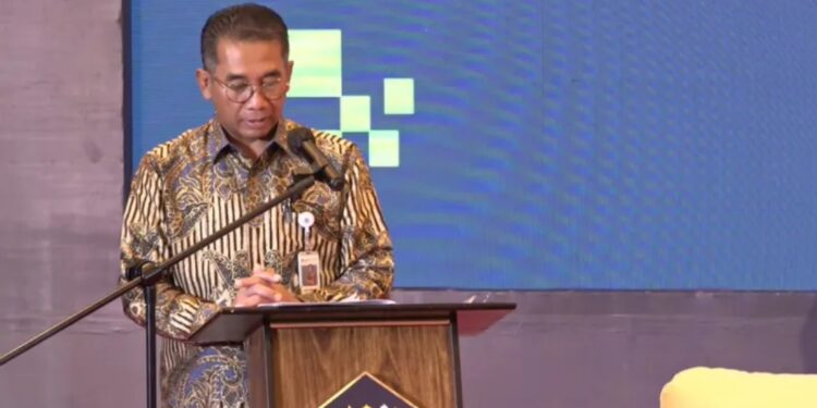 Pelaksana harian (Plh) Sekretariat Jenderal Kementerian Keuangan (Kemenkeu) Andin Hadiyanto dalam Pembukaan Profesi Keuangan Expo (PKE) 2022 yang dipantau secara daring di Jakarta, Senin (10/10/2022). (MASAPNEWS/ANT)