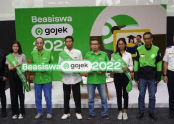 Seremoni pemberian Beasiswa Gojek kepada anak mitra pada Rabu (12/10/2022) (MASAPNEWS/ANT/HO-Gojek)