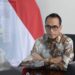 Menteri Perhubungan Budi Karya Sumadi saat membuka Rapat Umum Anggota dan Pemilihan Kepengurusan INACA 2022-2025 dengan tema “Recover Stronger Grow Faster” secara daring, Kamis (27/10/2022). (Kemenhub)