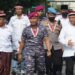 Komandan Komando Pembinaan Doktrin Pendidikan dan Latihan TNI Angkatan Laut Letnan Jenderal TNI Marinir Suhartono seusai memimpin apel Merah Putih dan Ikrar NKRI di Pekalongan, Sabtu (29-10-2022). (MASAPNEWS/ANT)