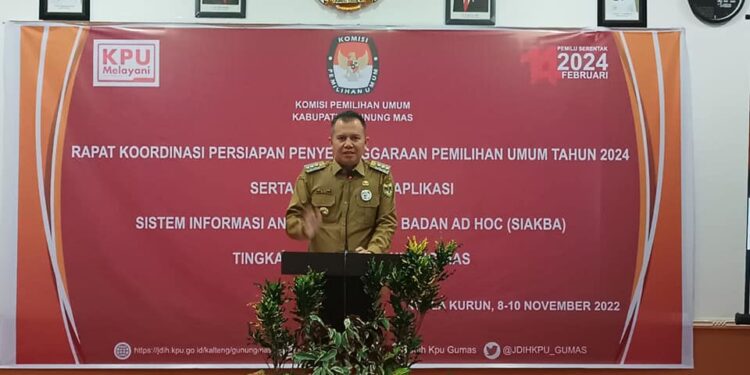 Bupati Gumas, Jaya S Monong. (Foto : Diskominfosantik Gumas)