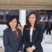 Anggota DPRD Kabupaten Gunung Mas, Yuniwa (kanan) dan Kepala DP2KBP3A, Maria Efianti berfoto bersama di Kuala Kurun, baru-baru ini. (MASAPNEWS/GCM)