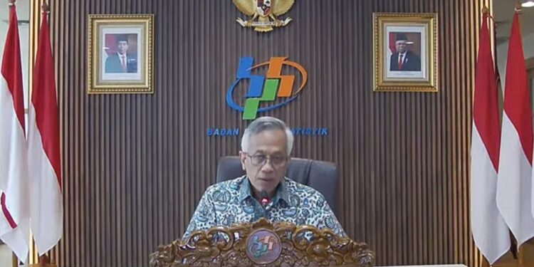 Tangkapan layar - Deputi Bidang Statistik Distribusi dan Jasa Badan Pusat Statistik (BPS) Setianto dalam konferensi pers di Jakarta, Selasa (1/11/2022). (MASAPNEWS/ANT)