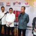 Menteri Perindustrian Agus Gumiwang Kartasasmita (kedua kanan) dalam konferensi pers Link and Match IKM Komponen Otomotif dengan Supplier APM di Jakarta, Selasa (1/11/2022). (MASAPNEWS/ANT)