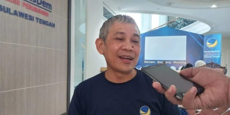 Sekretaris DPW Partai NasDen Provinsi Sulteng, Aristan, di Palu, Rabu (2/11/2022). (MASAPNEWS/ANT)