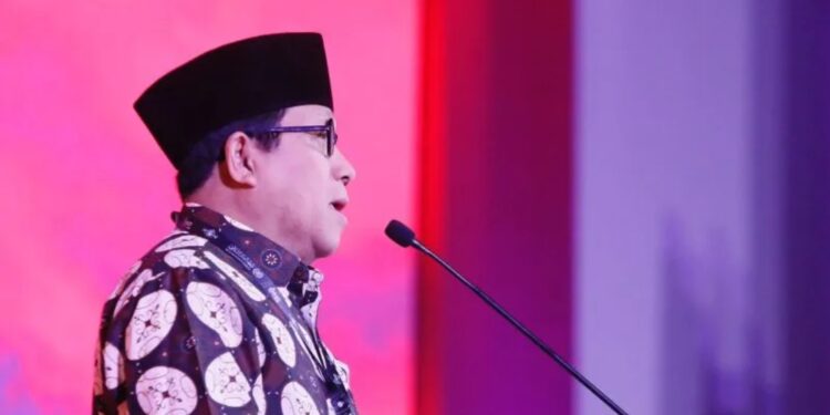 Kiai Haji Imam Addaruqutni, salah satu pimpinan Muhammadiyah, dalam Plenary Session 4 G20 Religion Forum (R20) di Nusa Dua, Badung, Bali, Kamis (3-11-2022). (MASAPNEWS/ANT/HO-PBNU)