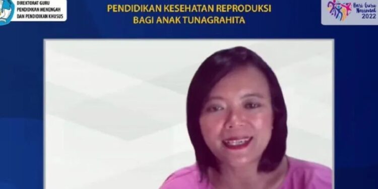 Tangkapan layar - Konsultan United Nations Fund for Population Activities (UNFPA) Mawar Nita Pohan dalam webinar "Pendidikan Kesehatan Reproduksi bagi Anak Tunagrahita" Selasa, (8/11/2022) (MASAPNEWS/ANT)