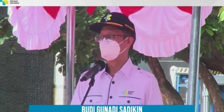 Menteri Kesehatan RI Budi Gunadi Sadikin dalam acara peringatan Hari Kesehatan Nasional ke-58 bertajuk "Bangkit Indonesia-ku Sehat Negeriku", Jakarta, Sabtu (12/11/2022). (MASAPNEWS/ANT)