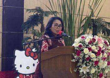Menteri Pemberdayaan Perempuan dan Perlindungan Anak (MenPPPA) Bintang Puspayoga dalam Welcome Lunch Jelang Hari Anak Sedunia 2022 di Manado, Sulawesi Utara, Jumat (18/11/2022). (MASAPNEWS/ANT)