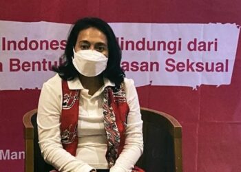 Menteri Pemberdayaan Perempuan dan Perlindungan Anak Bintang Puspayoga saat menghadiri Bincang-Bincang bertajuk "Sehari Menjadi Menteri PPPA" di Manado, Sulawesi Utara, Sabtu (19/11/2022). (MASAPNEWS/ANT)
