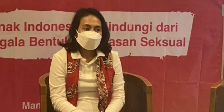 Menteri KPPPA Bintang Puspayoga dalam acara Sehari Menjadi Menteri PPPA di Manado, Sulawesi Utara, Sabtu (19/11/2022). (MASAPNEWS/ANT)