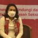 Menteri KPPPA Bintang Puspayoga dalam acara Sehari Menjadi Menteri PPPA di Manado, Sulawesi Utara, Sabtu (19/11/2022). (MASAPNEWS/ANT)
