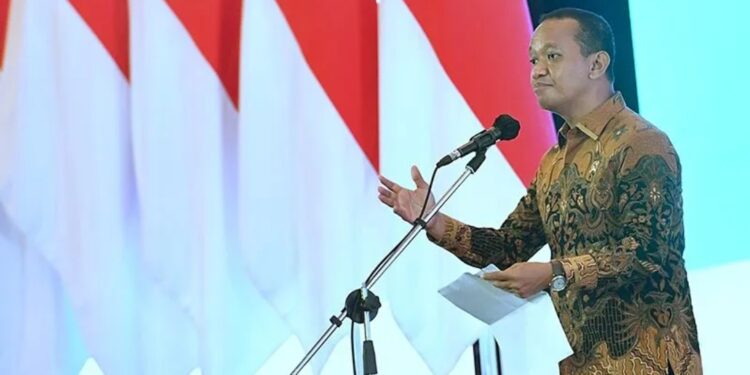 Tangkapan layar Menteri Investasi/Kepala BKPM Bahlil Lahadalia dalma Rakornas Investasi 2022 di Jakarta, Rabu (30/11/2022). (MASAPNEWS/ANT/Youtube Kementerian Investasi/BKPM)