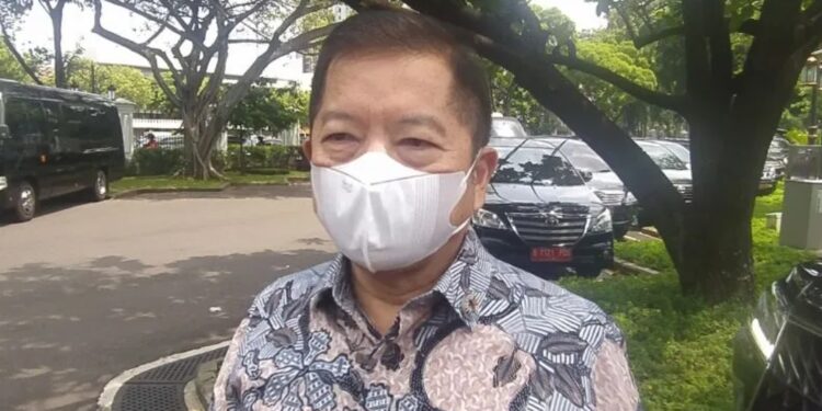 Menteri Perencanaan Pembangunan Nasional/Kepala Bappenas Suharso Monoarfa di lingkungan Istana Negara, Jakarta, Kamis (1/12/2022). (MASAPNEWS/ANT)