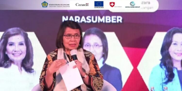 Tangkapan layar - Ekonom Institut Pertanian Bogor (IPB) Anny Ratnawati dalam dialog “Peran APBN dalam Pemulihan Ekonomi” yang dipantau di Jakarta, Senin (12/12/2022). (MASAPNEWS/ANT)