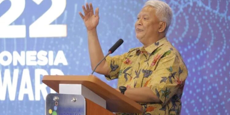 Wakil Direktur PT Pupuk Indonesia (Persero) Nugroho Christijanto dalam acara Pupuk Indonesia Media Award (PIMA) 2022. (MASAPNEWS/ANT/HO-Pupuk Indonesia)