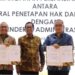 Penandatanganan kerja sama antara Kementerian Agraria dan Tata Ruang/Badan Pertanahan Nasional (ATR/BPN) dengan Kementerian Hukum & Hak Asasi Manusia (Kemenkumham) dalam rangka mengoptimalisasi peran Pejabat Pembuat Akta Tanah (PPAT) dan notaris. (MASAPNEWS/ANT/HO-Kementerian ATR)