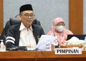 Wakil Ketua Komisi X DPR, Abdul Fikri, dalam rapat dengar pendapat di Jakarta, Rabu (12/1/2023). (MASAPNEWS/ANT/HO-Dokumentasi Pribadi)