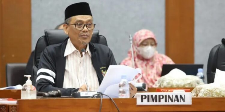 Wakil Ketua Komisi X DPR, Abdul Fikri, dalam rapat dengar pendapat di Jakarta, Rabu (12/1/2023). (MASAPNEWS/ANT/HO-Dokumentasi Pribadi)