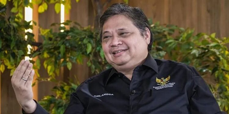 Menteri Koordinator Bidang Perekonomian Airlangga Hartarto dalam acara CNBC Prime Words Indonesia, Rabu (18/1/2023). (MASAPNEWS/ANT/HO-Kemenko Perekonomian)
