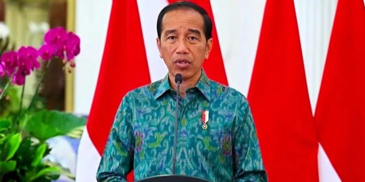 Tangkapan layar - Presiden Joko Widodo saat meluncurkan program Karisma Event Nusantara (KEN) Festival 2023, Jakarta, Sabtu (28/01/2023). (MASAPNEWS/ANT)