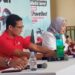 Menparekraf Sandiaga Uno (tengah) saat memberikan keterangan terkait usainya digelar F1Powerboat Danau Toba 2023 (MASAPNEWS/ANT)
