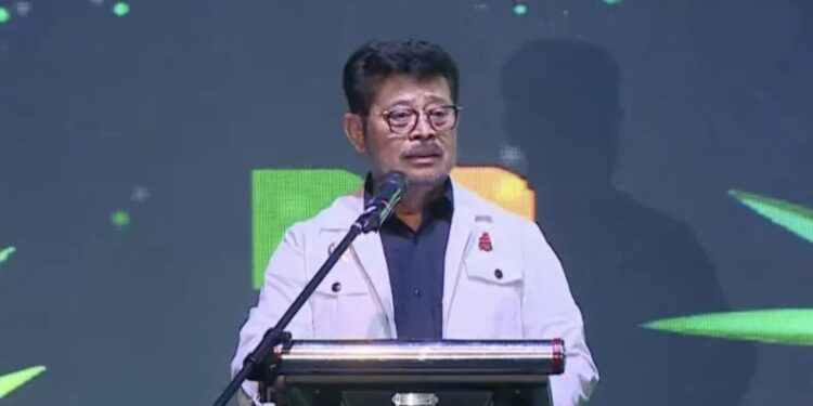 Tangkapan layar - Menteri Pertanian Syahrul Yasin Limpo dalam Rapat Koordinasi Kelapa Sawit Nasional di Jakarta, Senin (27/2/2023). (MASAPNEWS/ANT/HO-Ditjen Perkebunan Kementan)