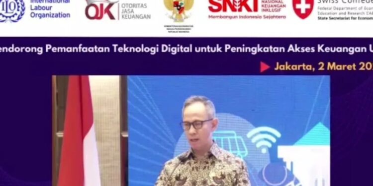 Tangkapan layar Ketua Dewan Komisioner Otoritas Jasa Keuangan (OJK) Mahendra Siregar dalam webinar “Mendorong Pemanfaatan Teknologi Digital untuk Peningkatan Akses Keuangan UMKM”, Kamis (2/3/2023). (MASAPNEWS/ANT)