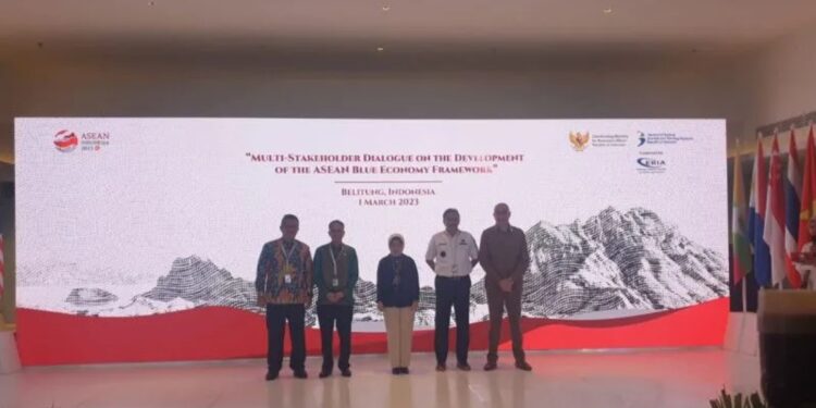 Pertemuan ASEAN HLTF-EI 2023, di Hotel Sheraton, Sijuk, Belitung, Babel. (MASAPNEWS/ANT)