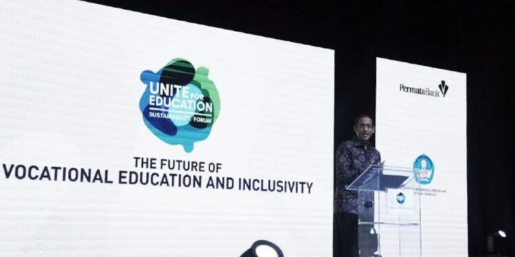 Menteri Pendidikan, Kebudayaan, Riset, dan Teknologi (Mendikbudristek) Nadiem Anwar Makarim di Jakarta, Rabu (8/3/2023). (MASAPNEWS/ANT/HO-Kemendikbudristek)