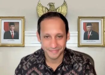 Tangkapan layar Menteri Pendidikan, Kebudayaan, Riset, dan Teknologi (Mendikbudristek) Nadiem Makarim saat membuka acara Peringatan Hari Musik Nasional Kemendikbudristek diikuti secara daring di Jakarta, Kamis (9/3/2023). (MASAPNEWS/ANT)