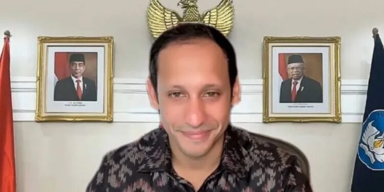 Tangkapan layar Menteri Pendidikan, Kebudayaan, Riset, dan Teknologi (Mendikbudristek) Nadiem Makarim saat membuka acara Peringatan Hari Musik Nasional Kemendikbudristek diikuti secara daring di Jakarta, Kamis (9/3/2023). (MASAPNEWS/ANT)