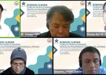 Webinar Implementasi Peran Perpustakaan Sekolah/ Madrasah dalam Penguatan Profil Pelajar Pancasila dan Kewirausahaan. (MASAPNEWS/ANT)