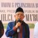 Wakil Presiden Ma'ruf Amin menyampaikan pernyataan kepada wartawan di Banda Aceh, Aceh pada Kamis (30/3/2023). (MASAPNEWS/ANT)