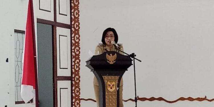 Wakil Bupati Gumas, Efrensia LP Umbing. (Foto : Protokol dan Perjalanan Setda Gunung Mas)