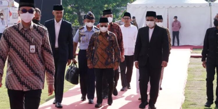 Wapres Ma’ruf Amin di Jawa Tengah, Senin (3/4/2023). (MASAPNEWS/ANT/HO-BPMI Setwapres)