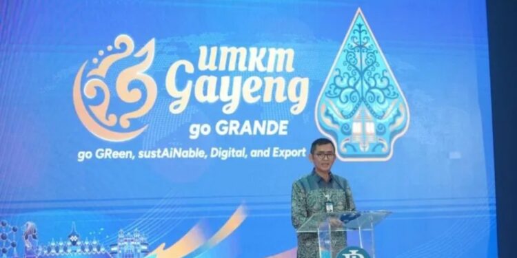 Kepala Kantor Perwakilan Bank Indonesia Provinsi Jawa Tengah Rahmat Dwisaputra saat pembukaan pameran "UMKM Gayeng" di Semarang, Rabu (12/4/2023). (MASAPNEWS/ANT/HO-Dok Bank Indonesia)