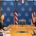 Pertemuan antara Menko Kemaritiman dan Investasi Luhut Binsar Pandjaitan (kanan) dengan United States Special Presidential Envoy for Climate John Kerry (kiri) di Amerika Serikat. (MASAPNEWS/ANT/Instagram @luhut.pandjaitan)