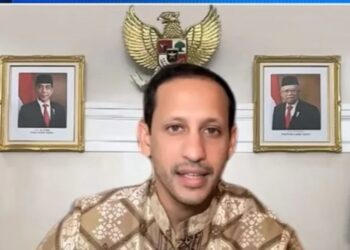 Tangkapan layar Menteri Pendidikan, Kebudayaan, Riset, dan Teknologi Nadiem Makarim dalam pembukaan Pendidikan Guru Penggerak angkatan ketujuh yang digelar daring pada Kamis (20/10/2022) (MASAPNEWS/ANT)